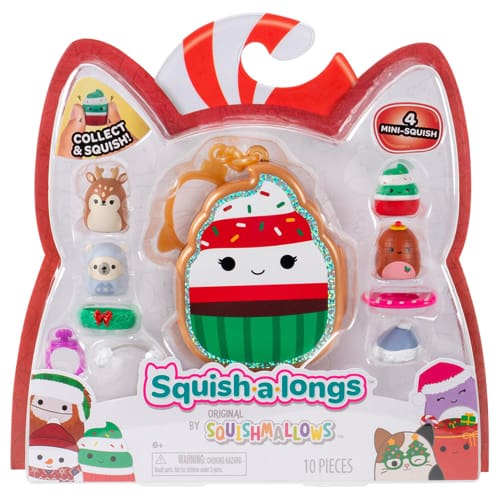 Squish-a-longs - Holiday Clip-a-longs - 4 Pack (STYLE 1) (W3)