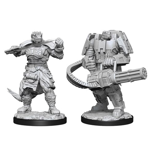 Starfinder Battles Deep Cuts Unpainted Miniatures (Wave 15): Vesk Soldier
