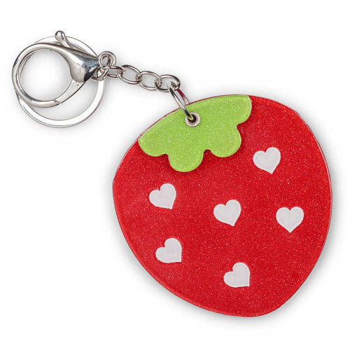 Strawberry Mirror Keyring