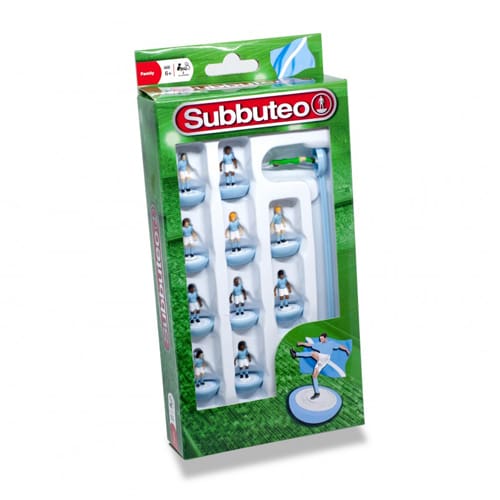 Subbuteo Light Blue and White Player Set