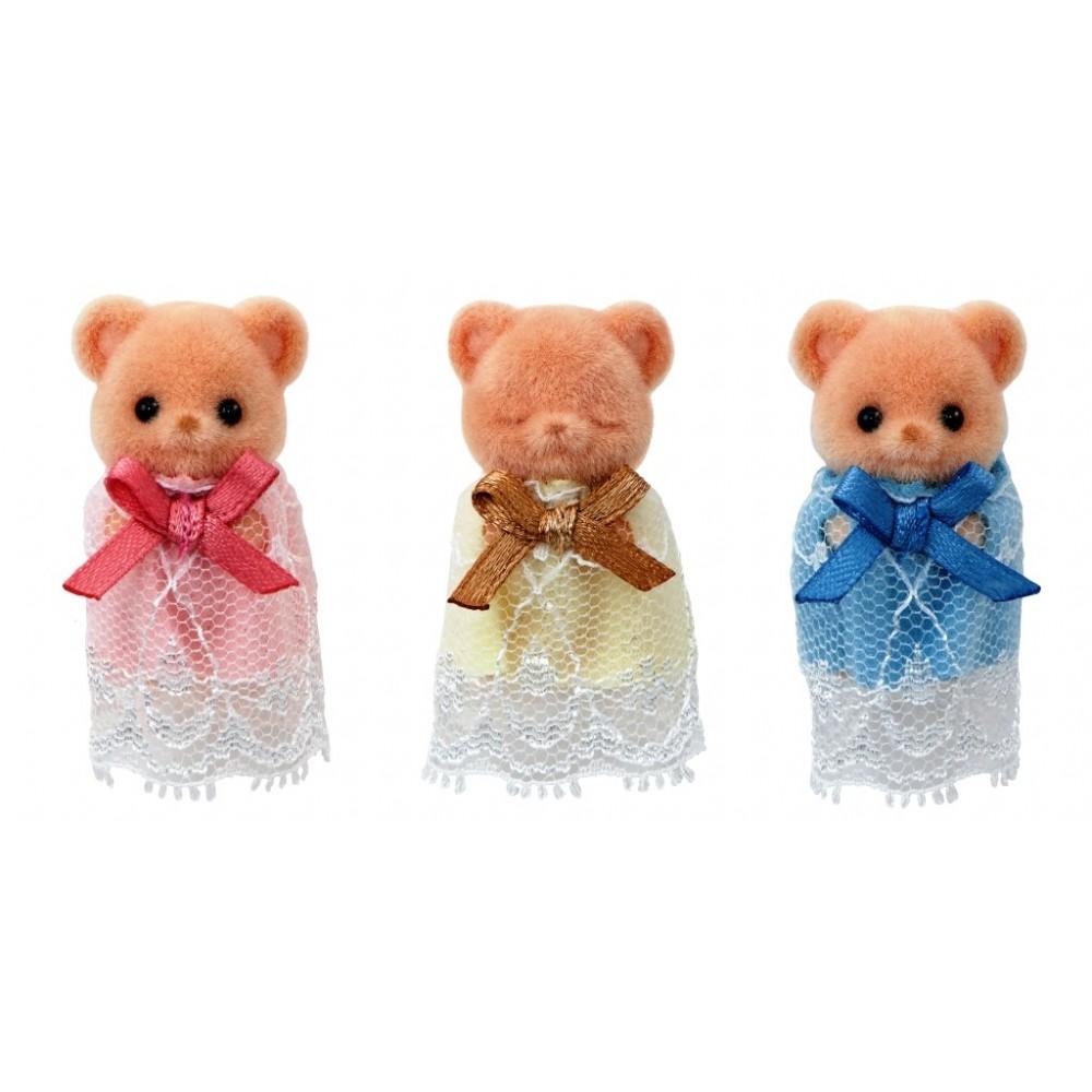 Sylvanian Families: Biscuit Bear Sleepy Triplets