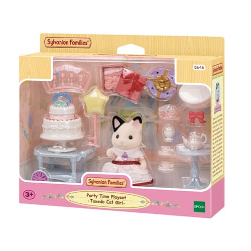 Sylvanian Families: Party Time Playset - Tuxedo Cat Girl