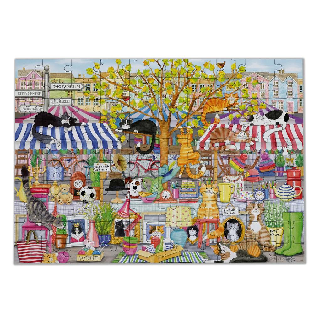 Gibsons: Flea Market Moggies Puzzle (100XXL Pieces)_4