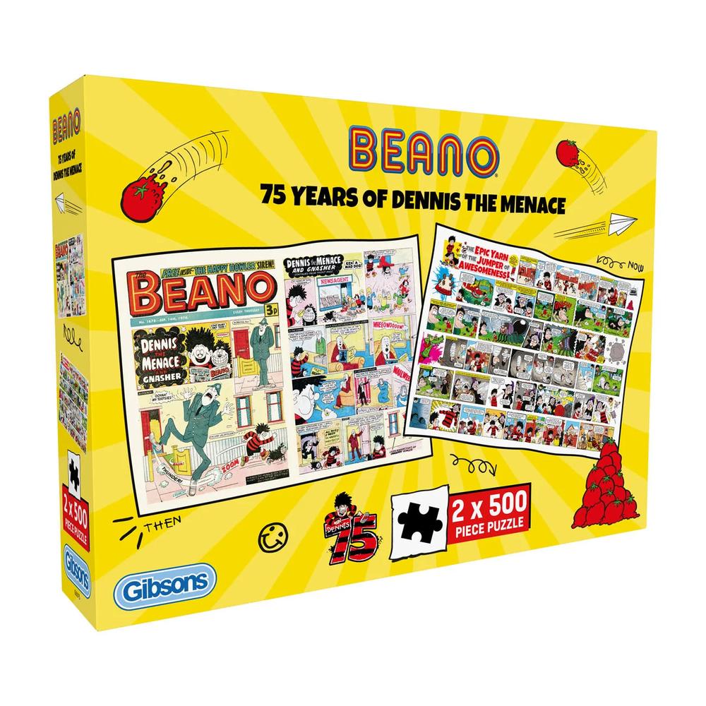 Gibsons: 75 Years of Dennis the Menace Puzzle (2x500 Pieces)