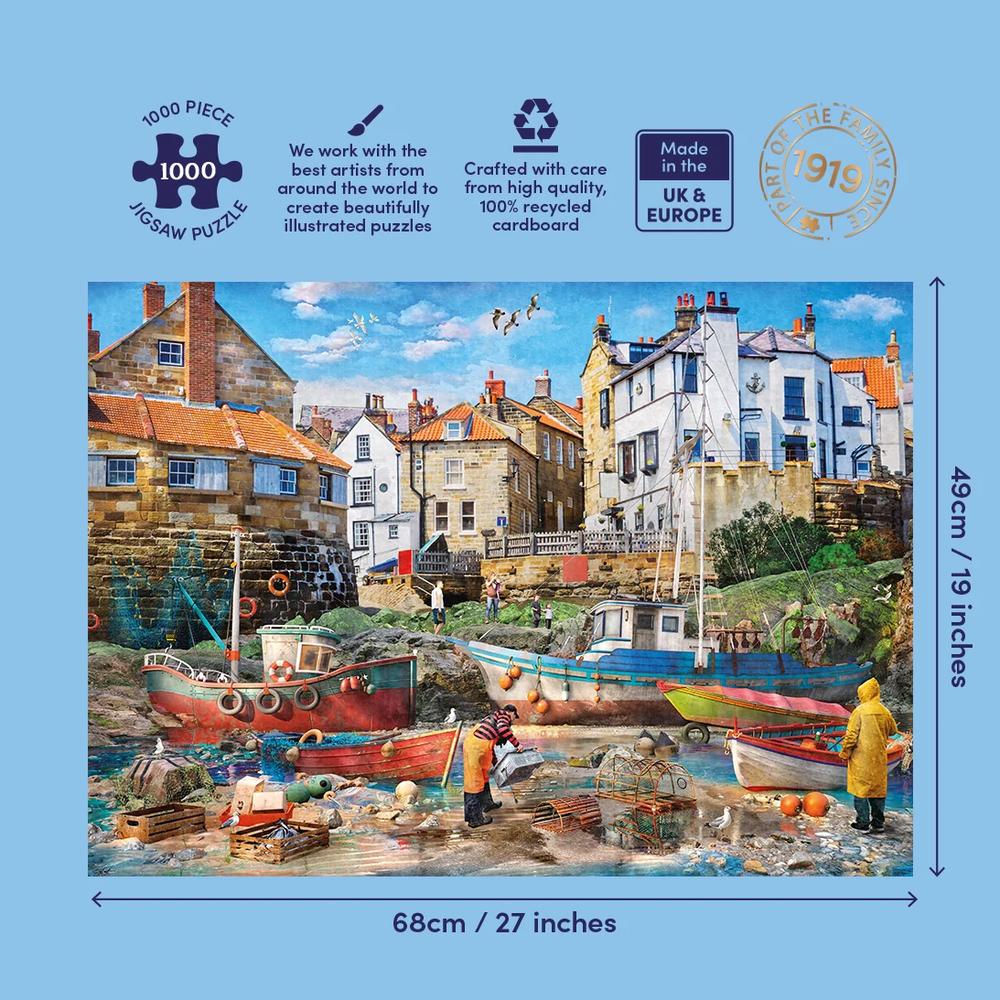Gibsons: Fishermen at Robin Hood's Bay Puzzle (1000 Pieces)_3
