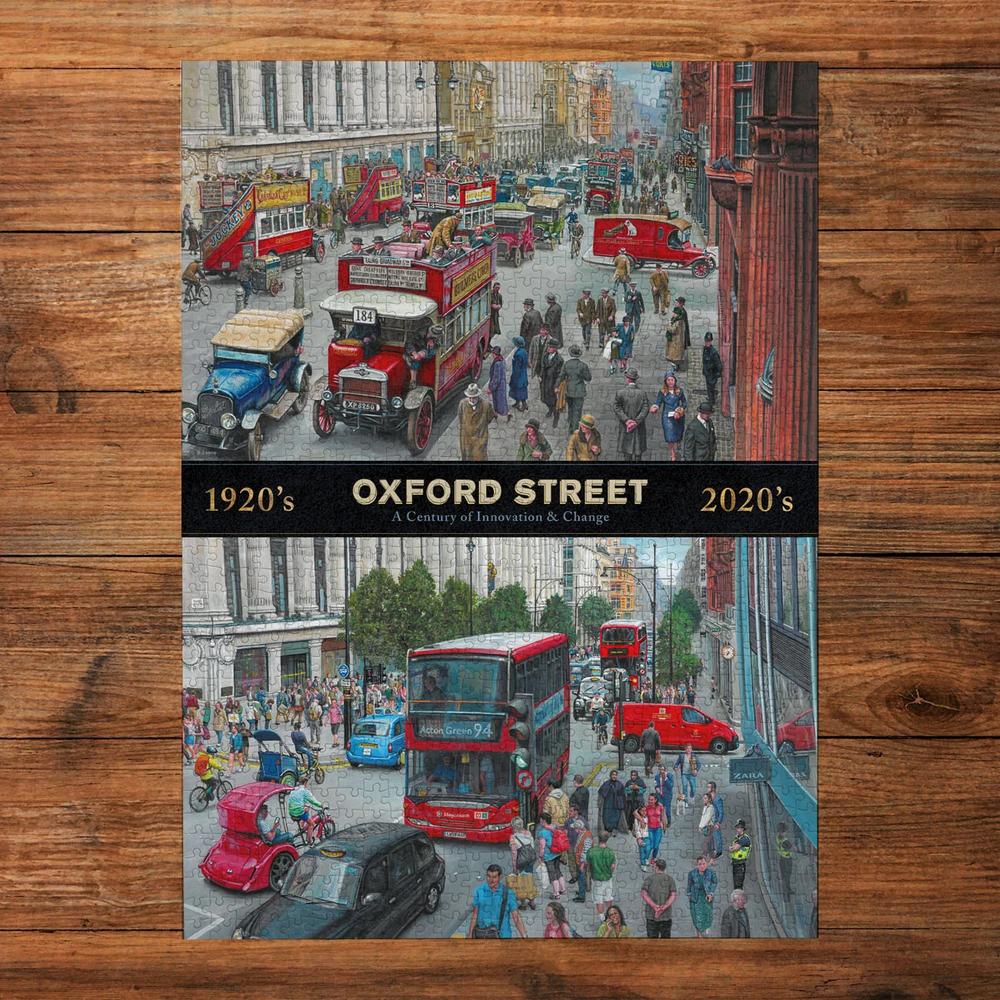 Gibsons: Oxford Street Through the Decades Puzzle (1000 Pieces)_1