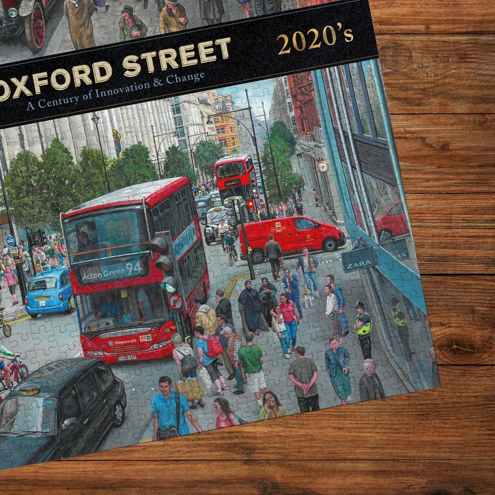 Gibsons: Oxford Street Through the Decades Puzzle (1000 Pieces)_2
