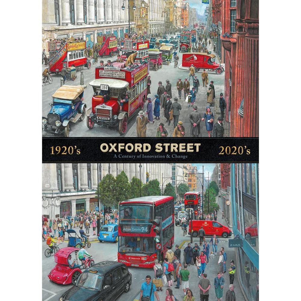 Gibsons: Oxford Street Through the Decades Puzzle (1000 Pieces)_4