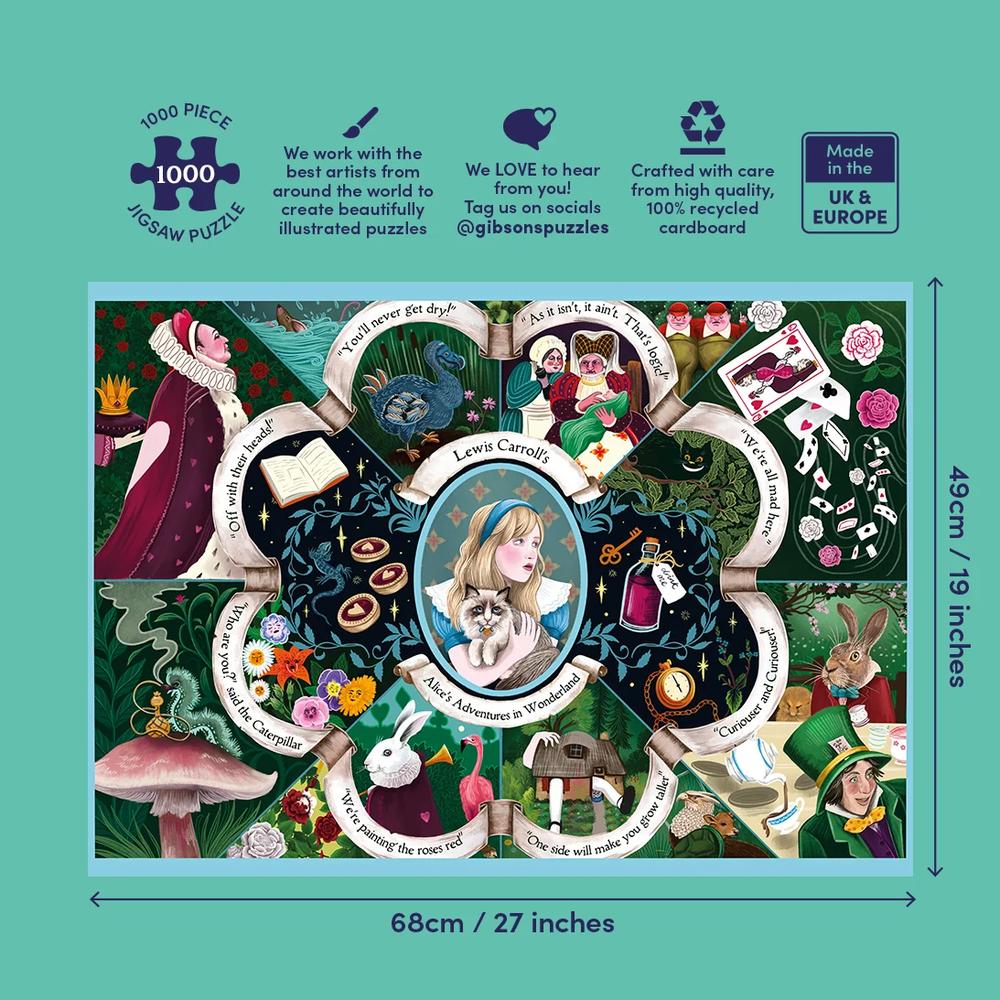 Gibsons: Alice's Adventures in Wonderland Puzzle (1000 Pieces)_3