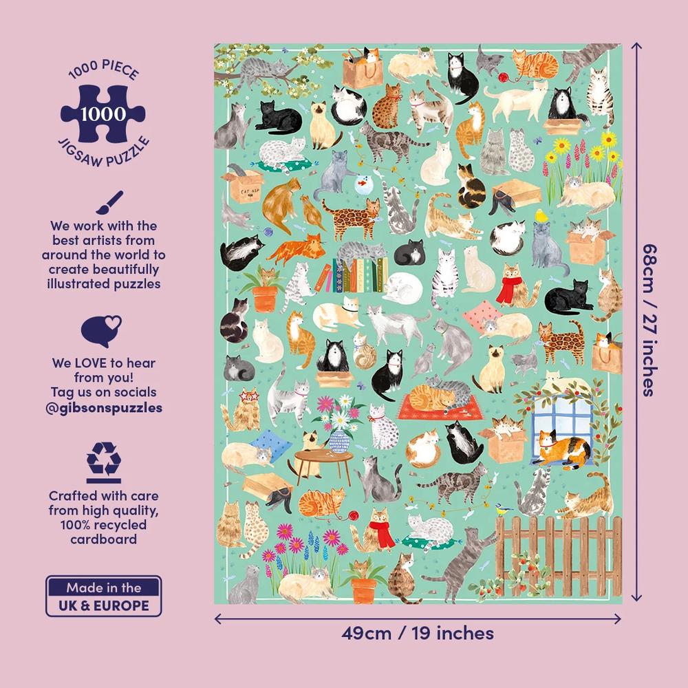The Art File: It's a Cat's Life Puzzle (1000 Pieces)_3