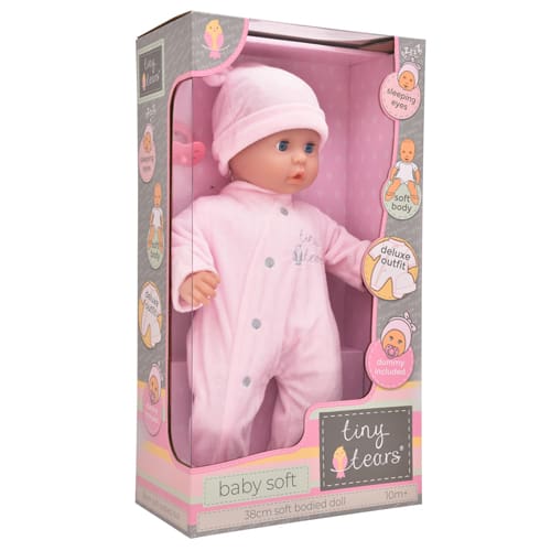 15" (38cm) Baby Soft Tiny Tears Pink