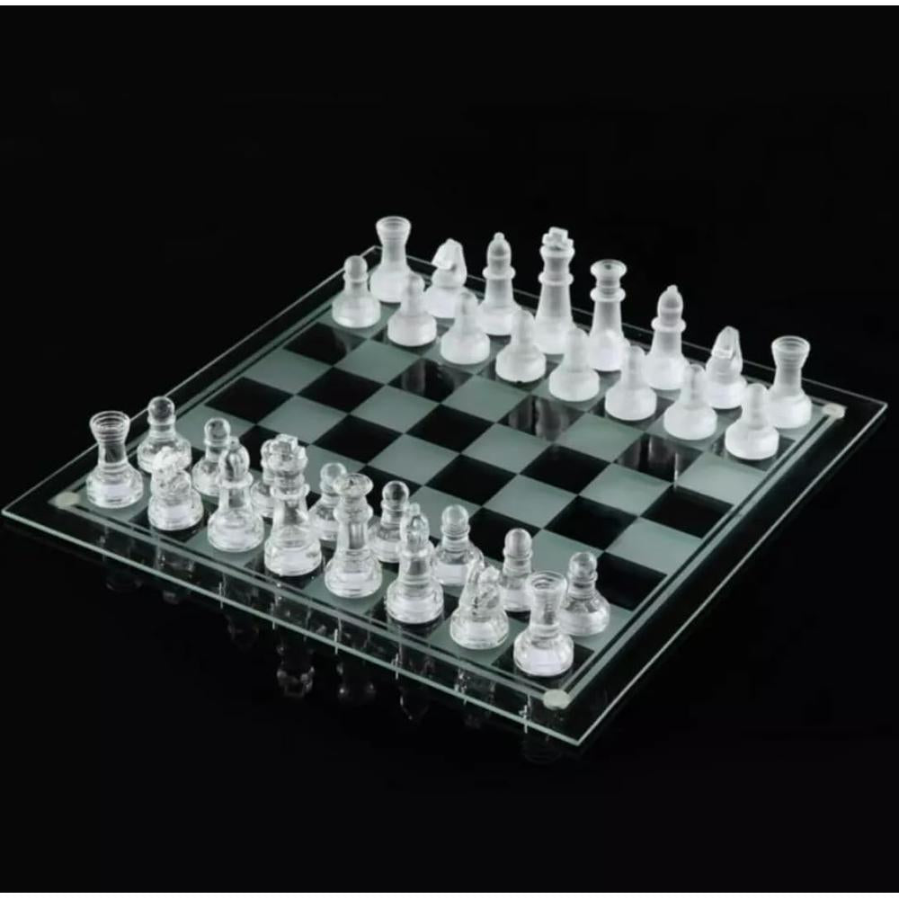 Deluxe Glass Chess Medium