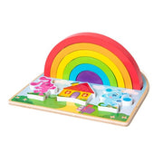 Blue's Clues & You Wooden Rainbow Stacking Puzzle