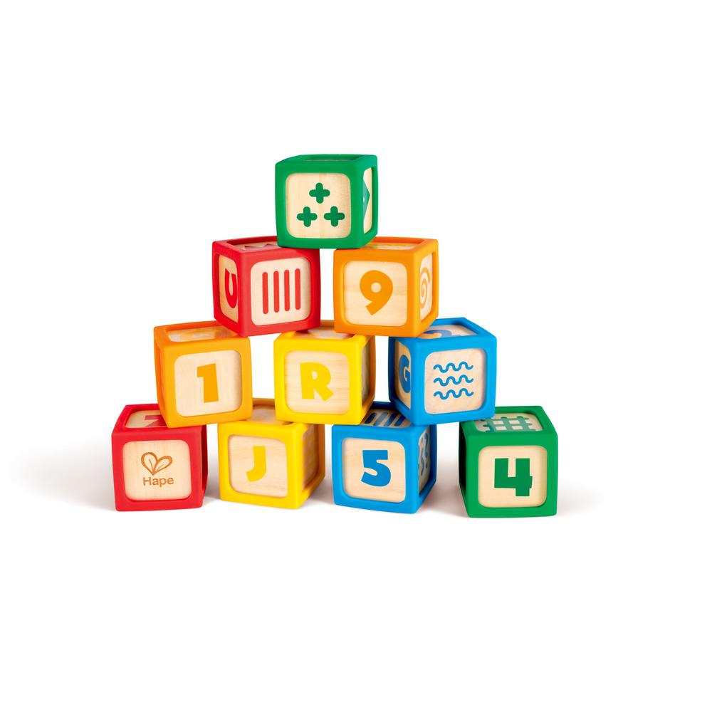 Hape Grip-n-Stack Silicone & Wood Blocks