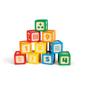 Hape Grip-n-Stack Silicone & Wood Blocks