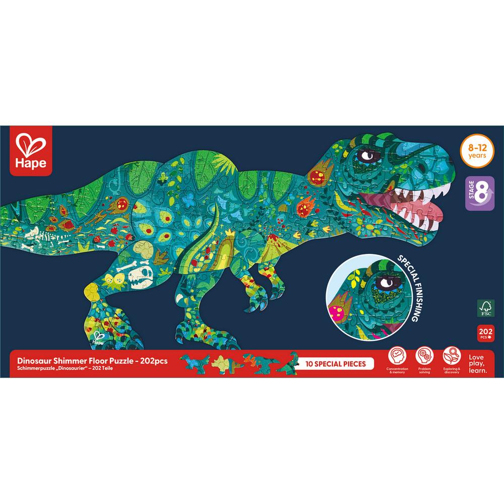 Hape Dinosaur Shimmer Floor Puzzle_6