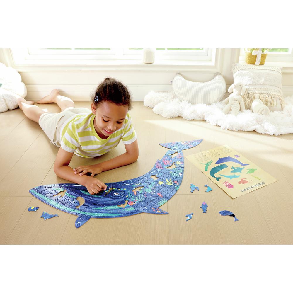 Hape Humpback Whale Shimmer Floor Puzzle_1