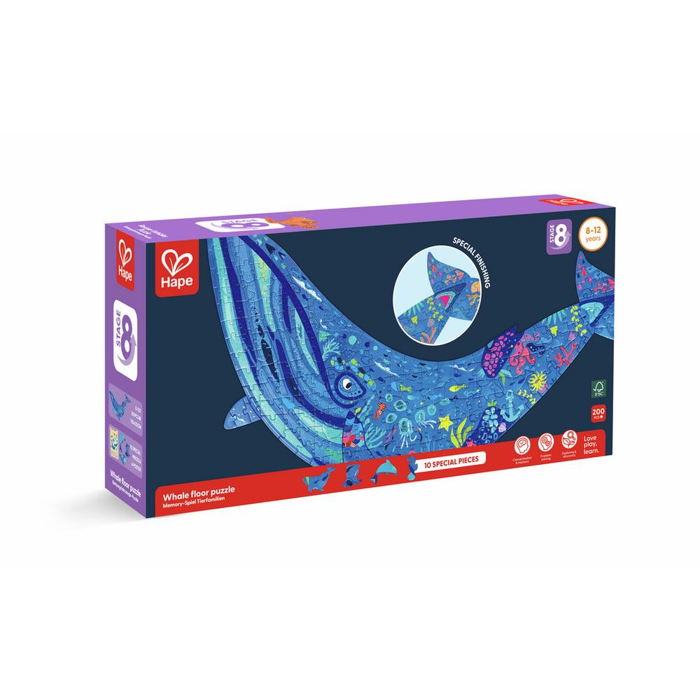 Hape Humpback Whale Shimmer Floor Puzzle_6