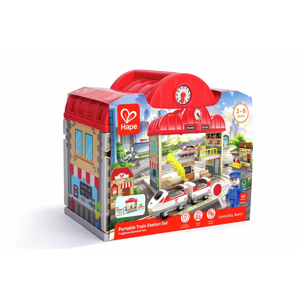 Hape Portable Train Station Set_1
