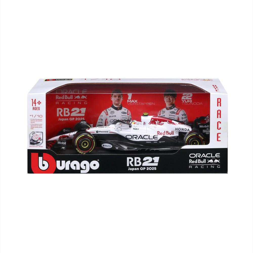 1:18 F1 Red Bull Racing RB21 2025 Tsunoda With Helmet Japan GP