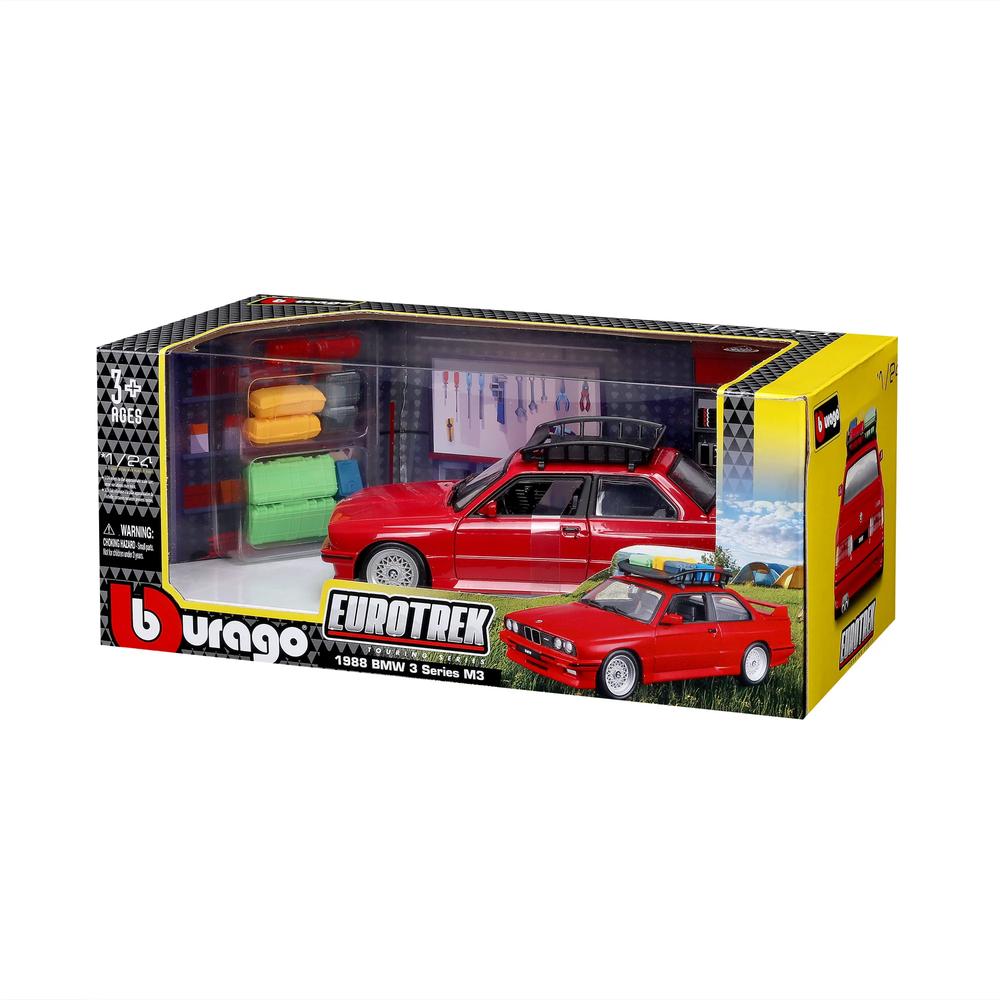 1:24 BMW 3 Series M3 Eurotrek With Roof Rack Red_6
