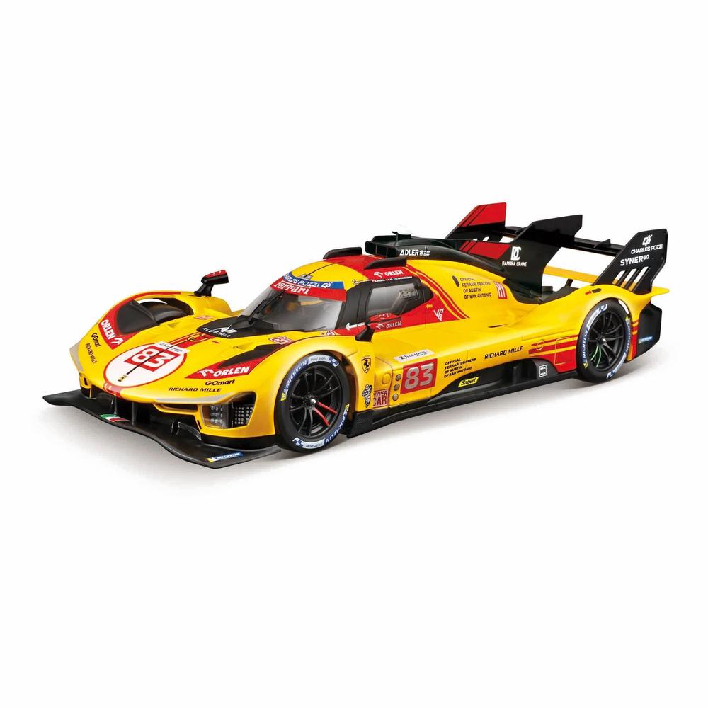 1:24 Ferrari Racing Kit 499P Le Mans Hypercar 2024 AF Corse #83 With Stand