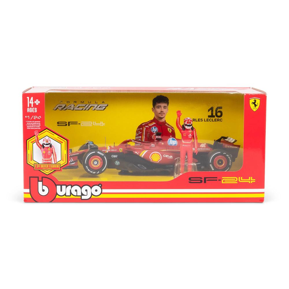 1:24 F1 Ferrari SF-24 2024 With Driver Figure Leclerc