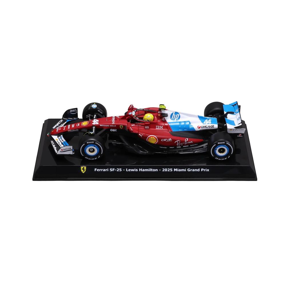 1:24 F1 Ferrari SF-25 2025 Hamilton With Helmet Miami GP_1
