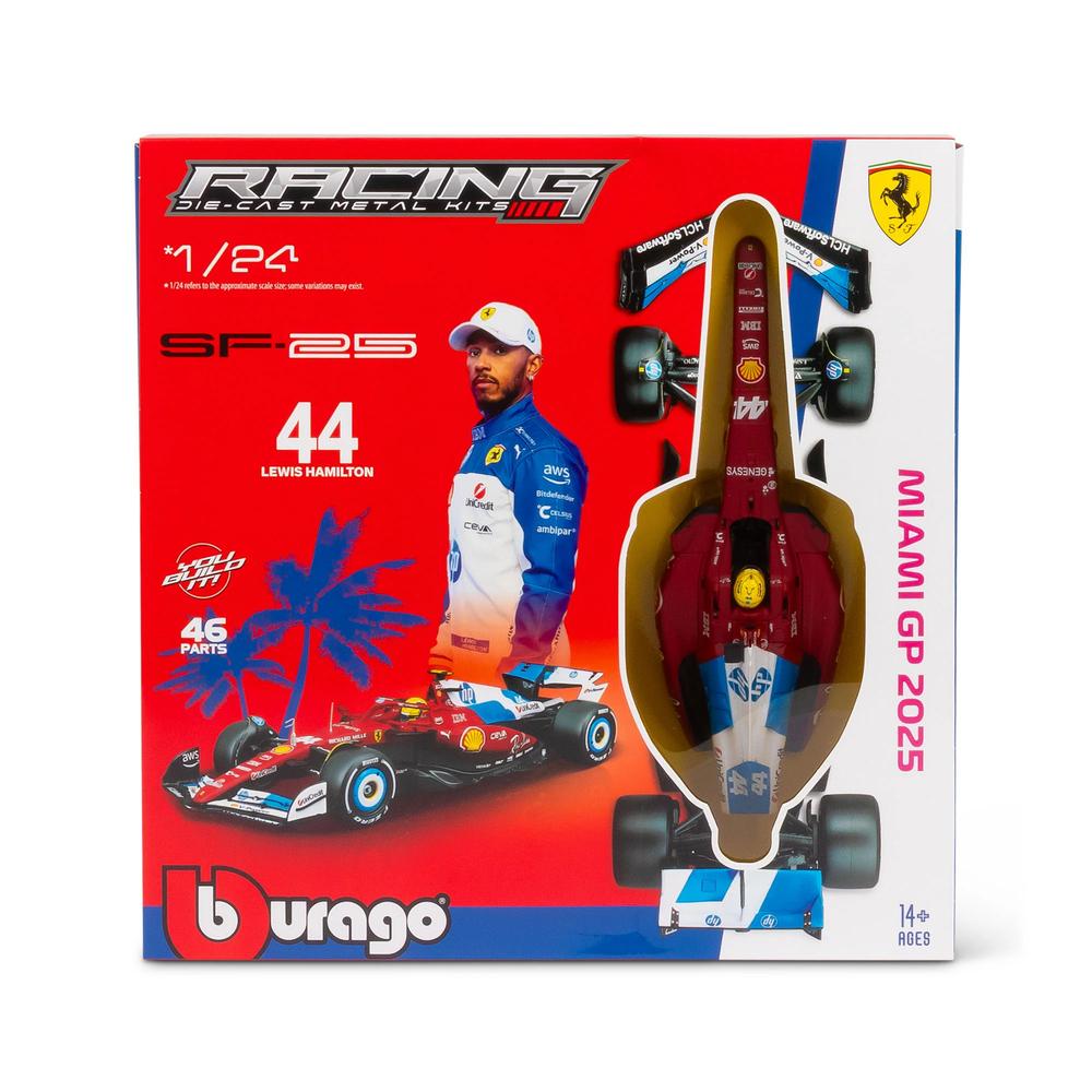 1:24 F1 Ferrari SF-25 2025 Model Kit Hamilton Miami GP