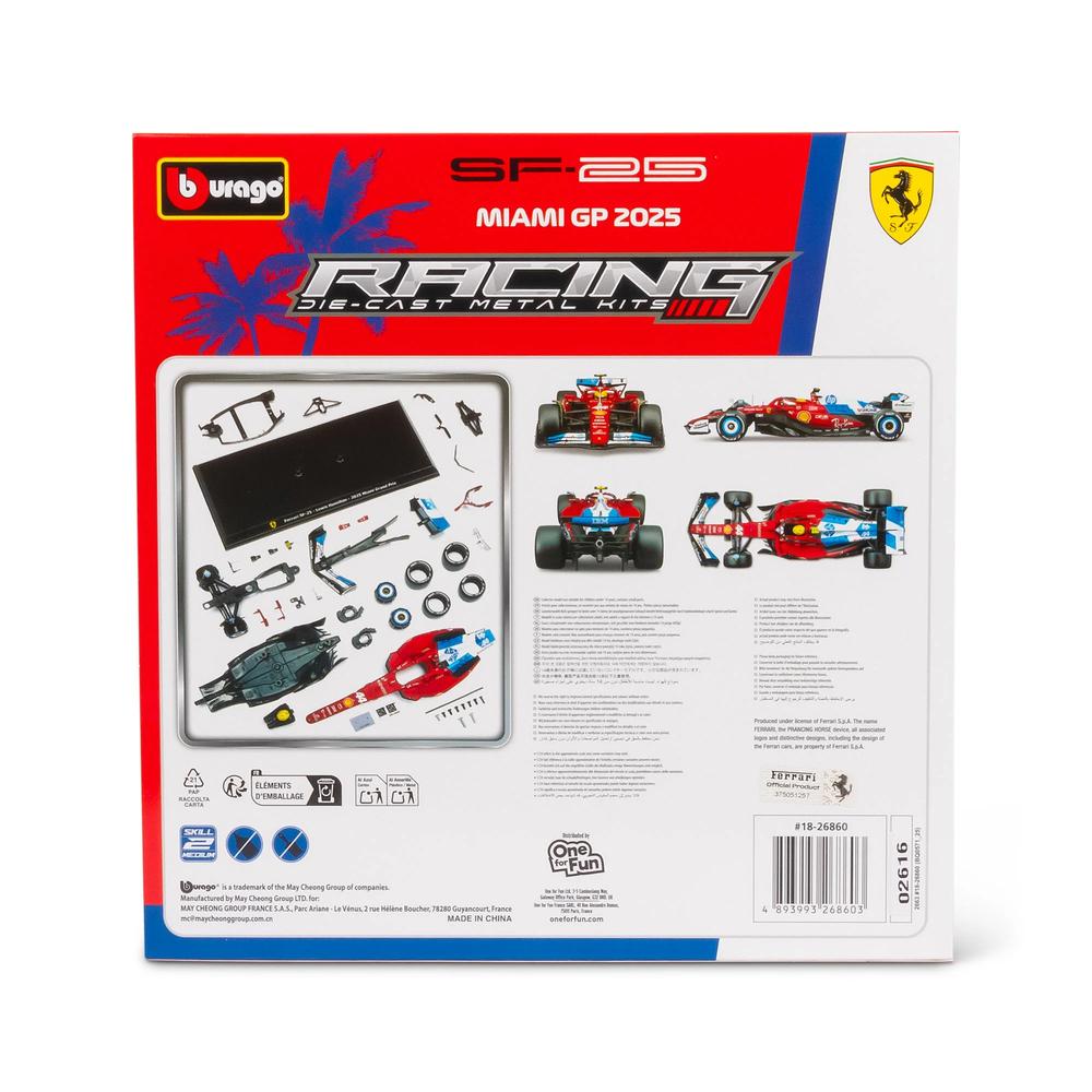 1:24 F1 Ferrari SF-25 2025 Model Kit Hamilton Miami GP_5