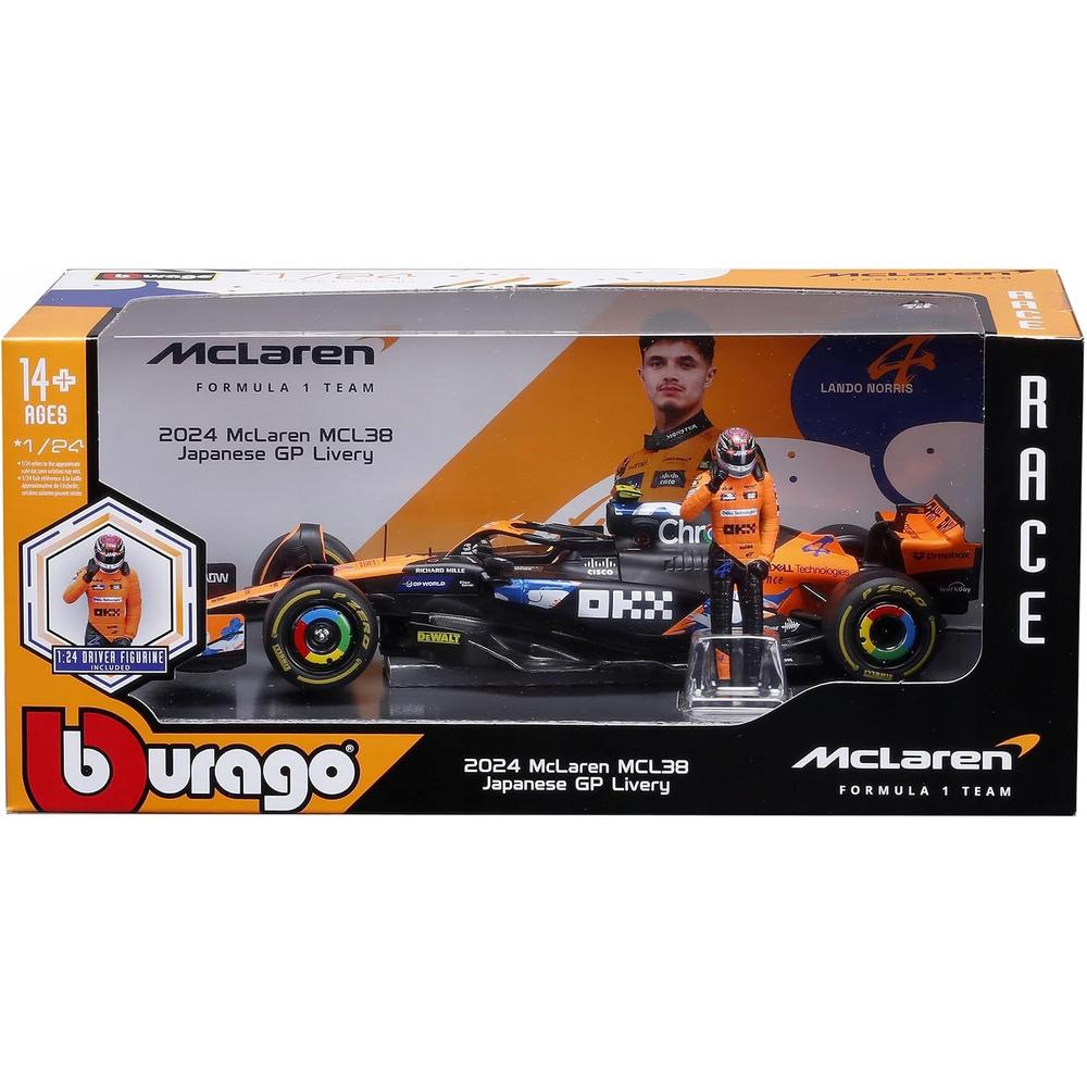 1:24 F1 Mclaren MCL38 2024 Japan GP With Driver Figure Norris_7