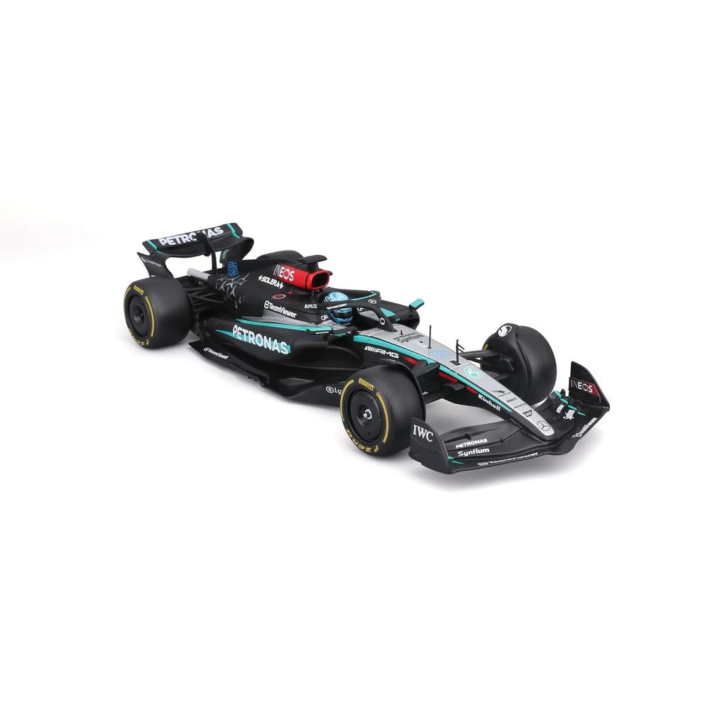 1:24 F1 Mercedes AMG W15 2024 With Helmet Russell_5