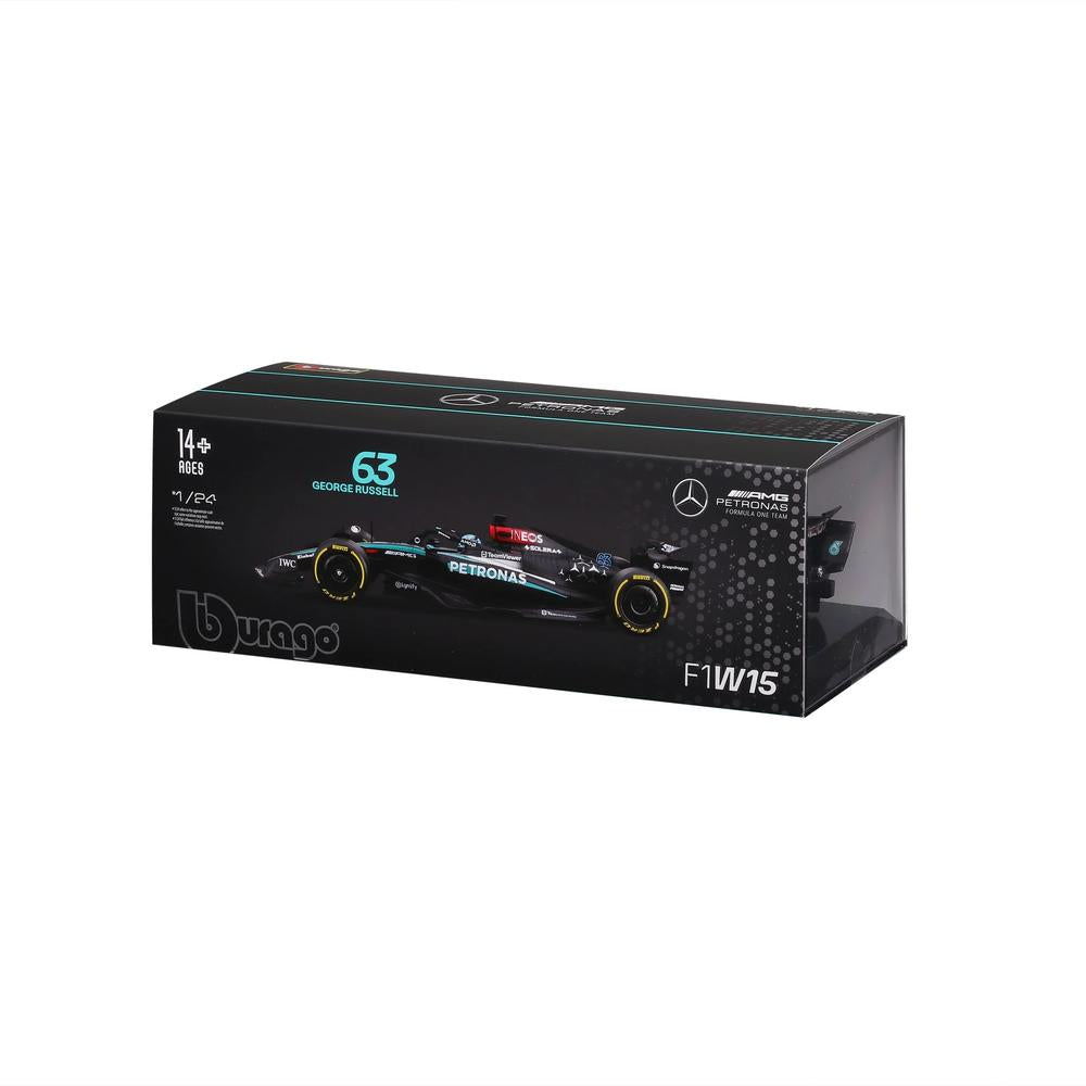 1:24 F1 Mercedes AMG W15 2024 With Helmet Russell_7