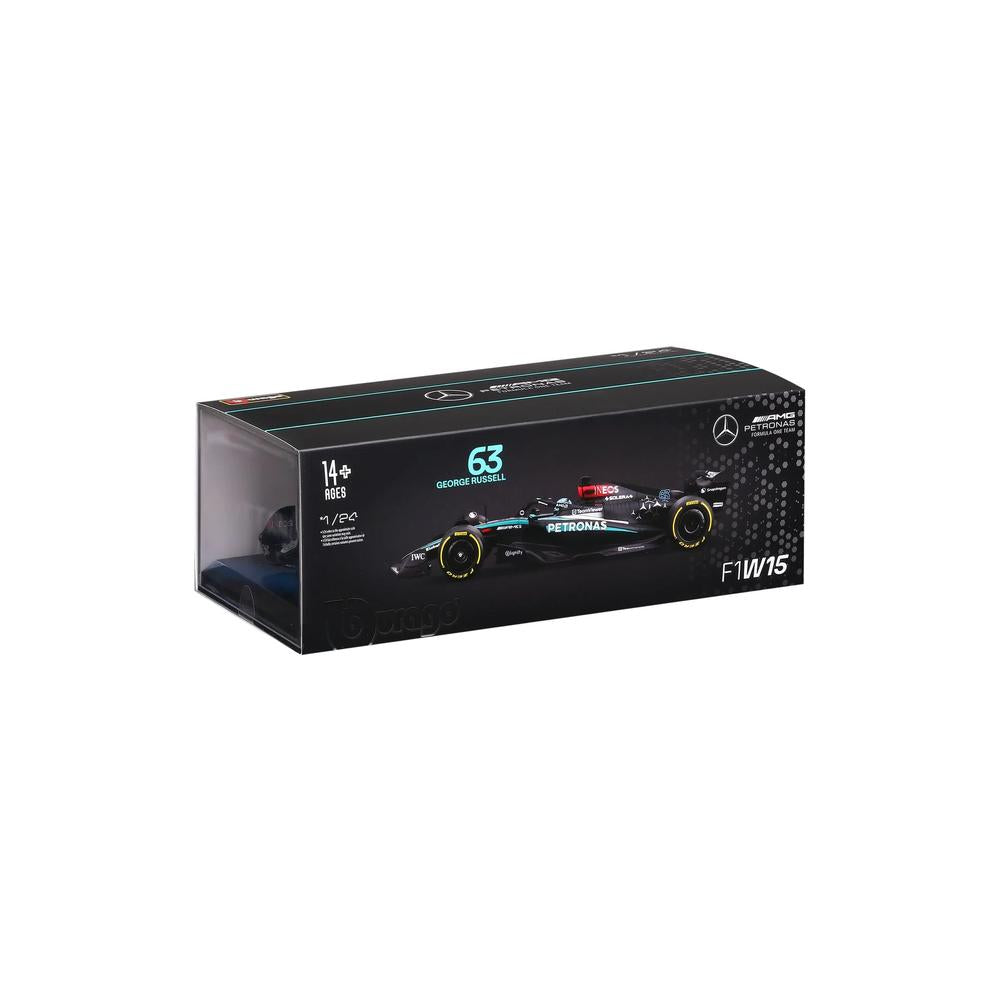 1:24 F1 Mercedes AMG W15 2024 With Helmet Russell_8