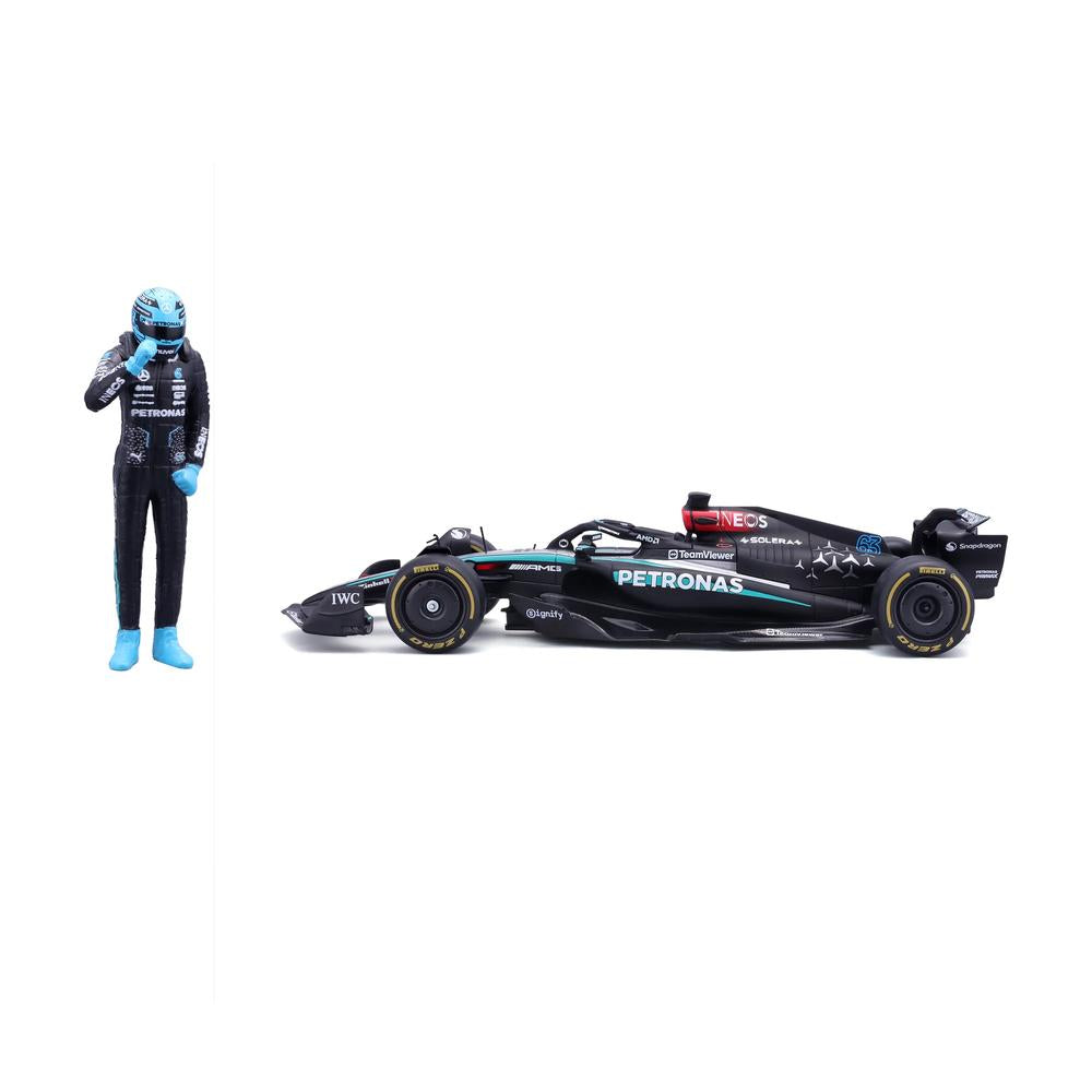 1:24 F1 Mercedes AMG W15 2024 With Driver Figure Russell_3