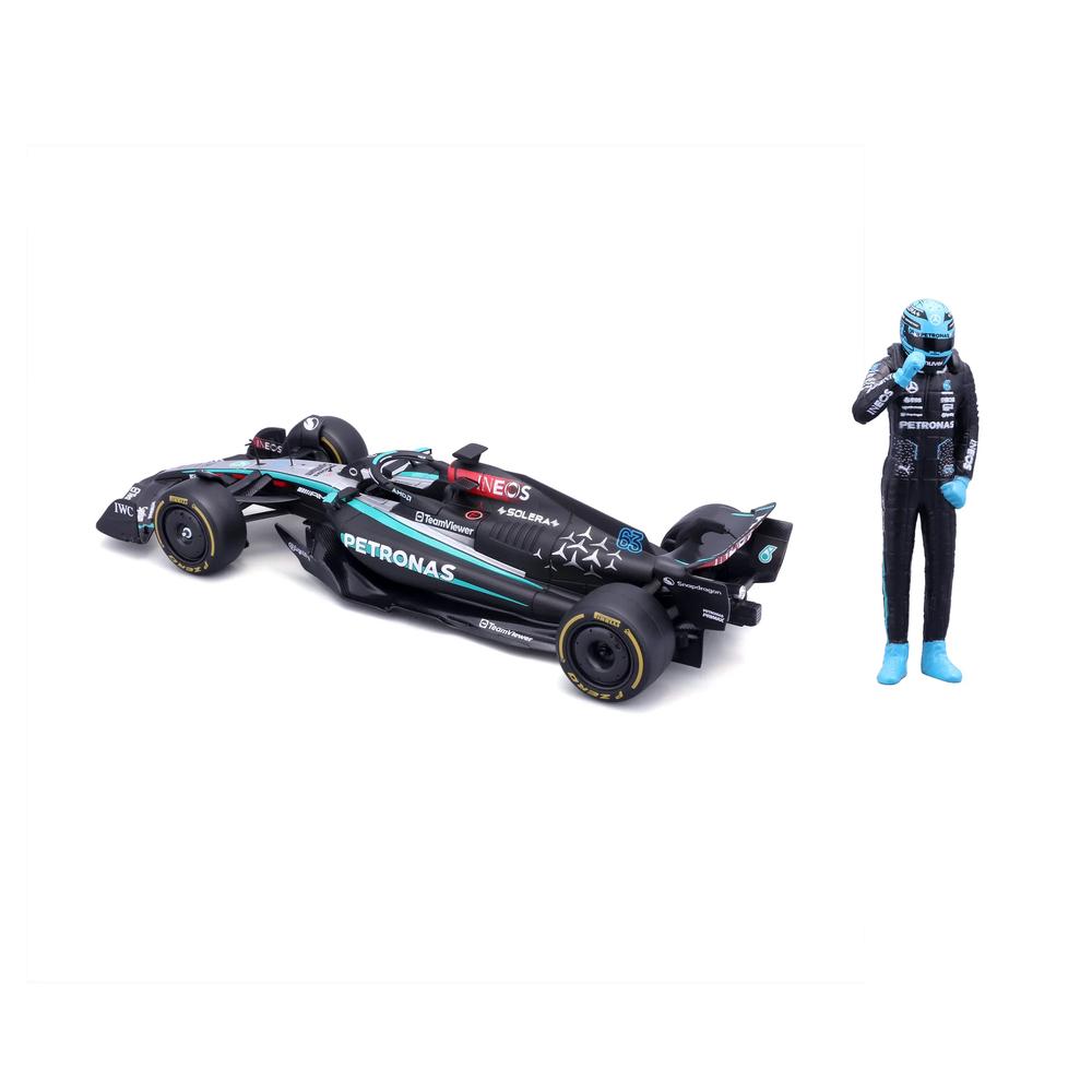 1:24 F1 Mercedes AMG W15 2024 With Driver Figure Russell_4