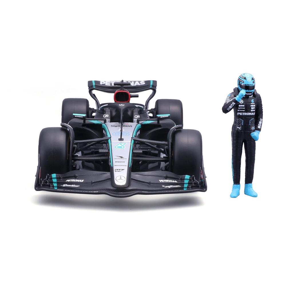 1:24 F1 Mercedes AMG W15 2024 With Driver Figure Russell_6