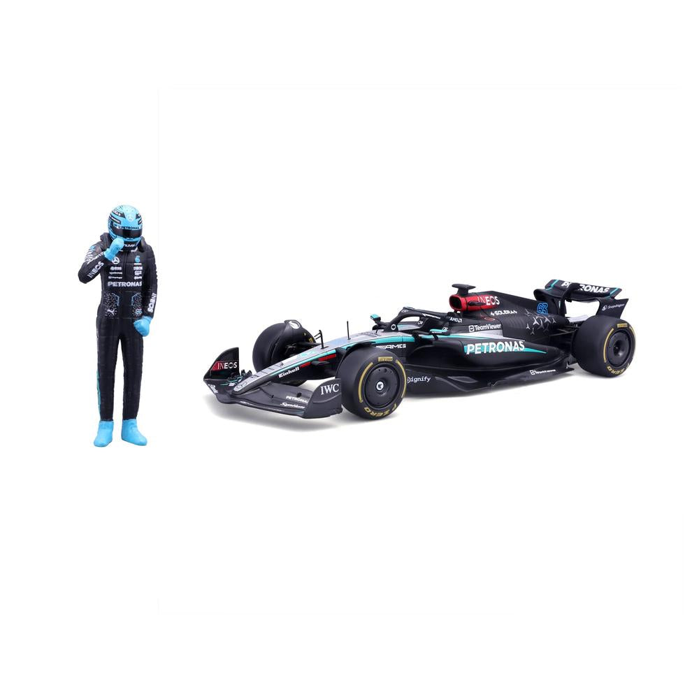 1:24 F1 Mercedes AMG W15 2024 With Driver Figure Russell_7