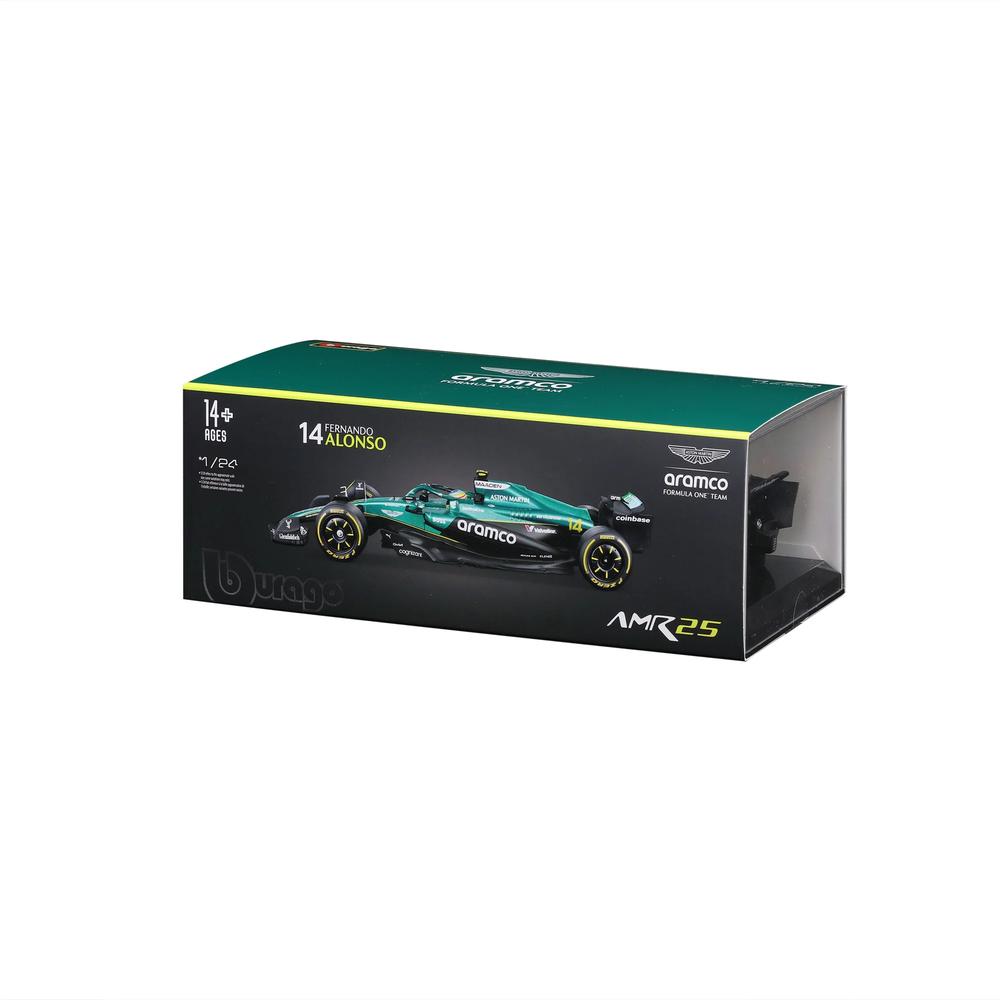 1:24 F1 Aston Martin AMR25 With Helmet Alonso_8