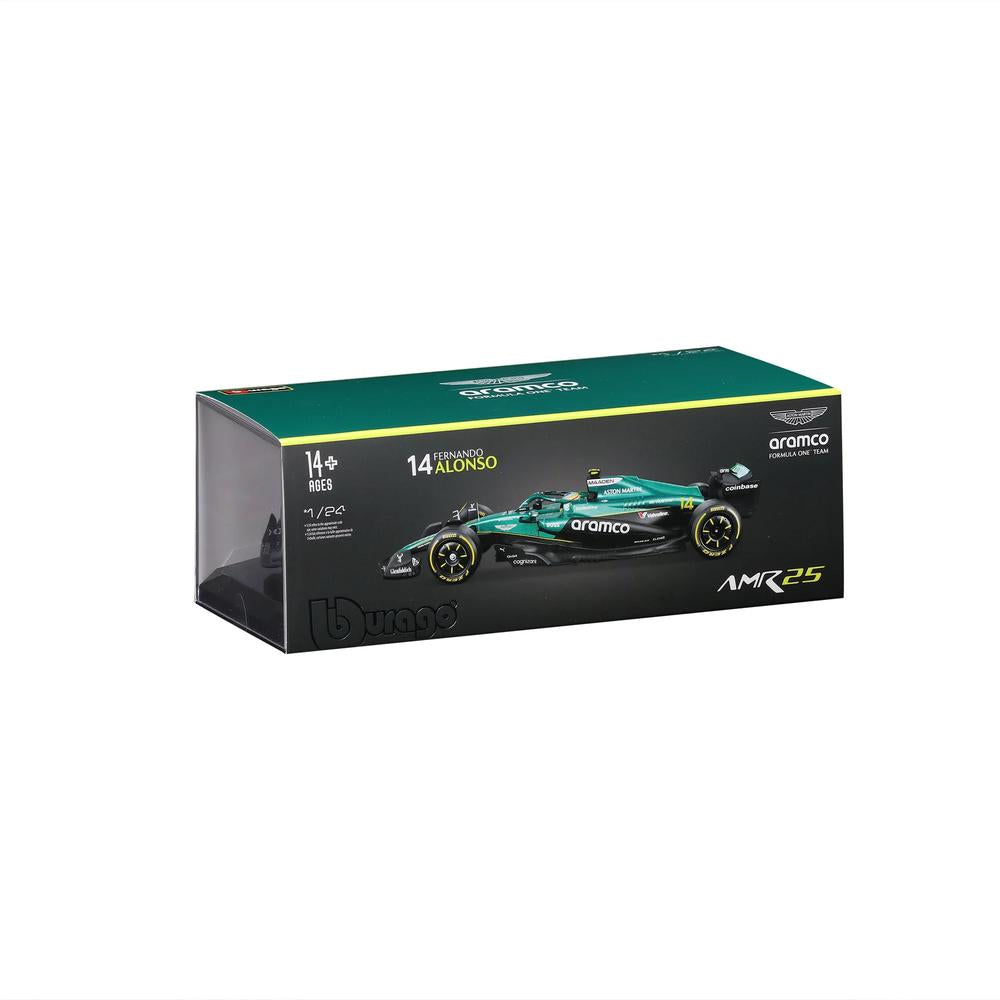 1:24 F1 Aston Martin AMR25 With Helmet Alonso_9