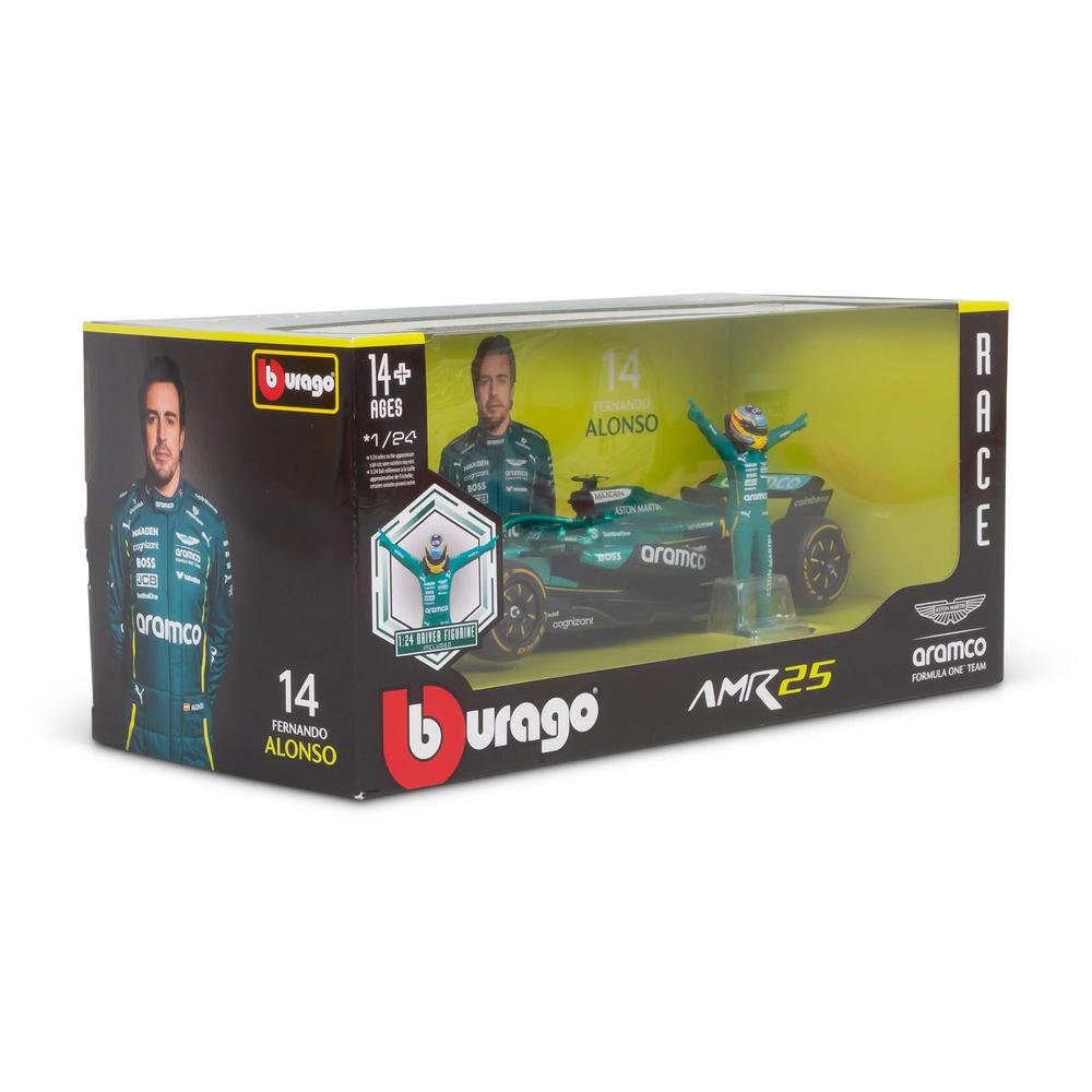 1:24 F1 Aston Martin AMR25 With Driver Figure Alonso_5