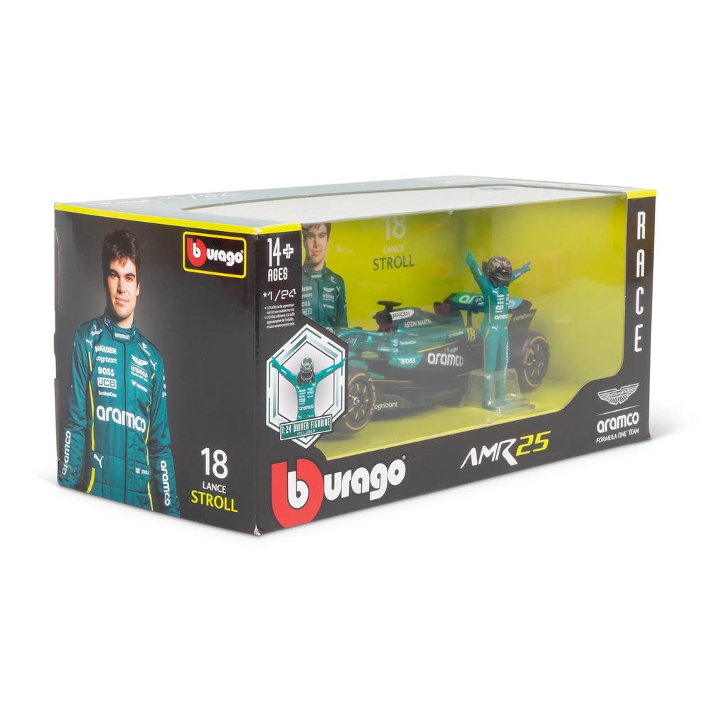 1:24 F1 Aston Martin AMR25 With Driver Figure Stroll_5