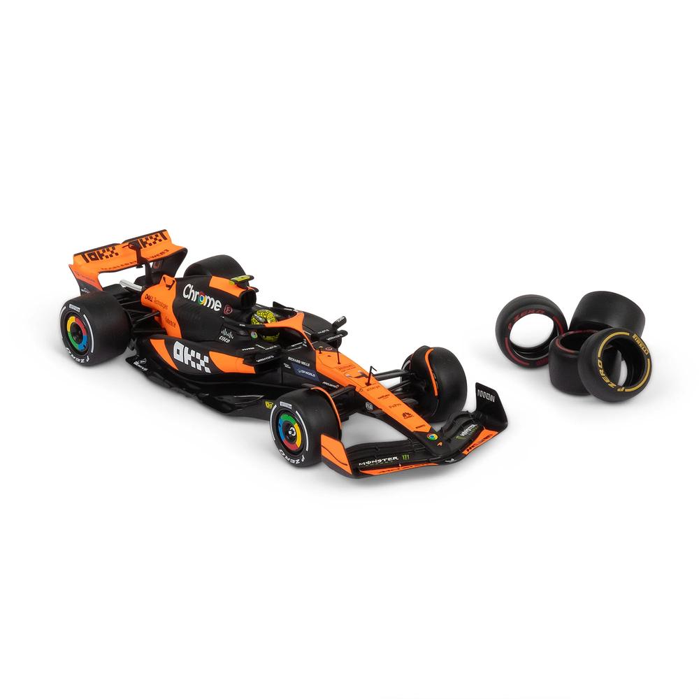 1:24 F1 Mclaren Toy Tyre Changing Racing Car (2024) Norris Playset_1