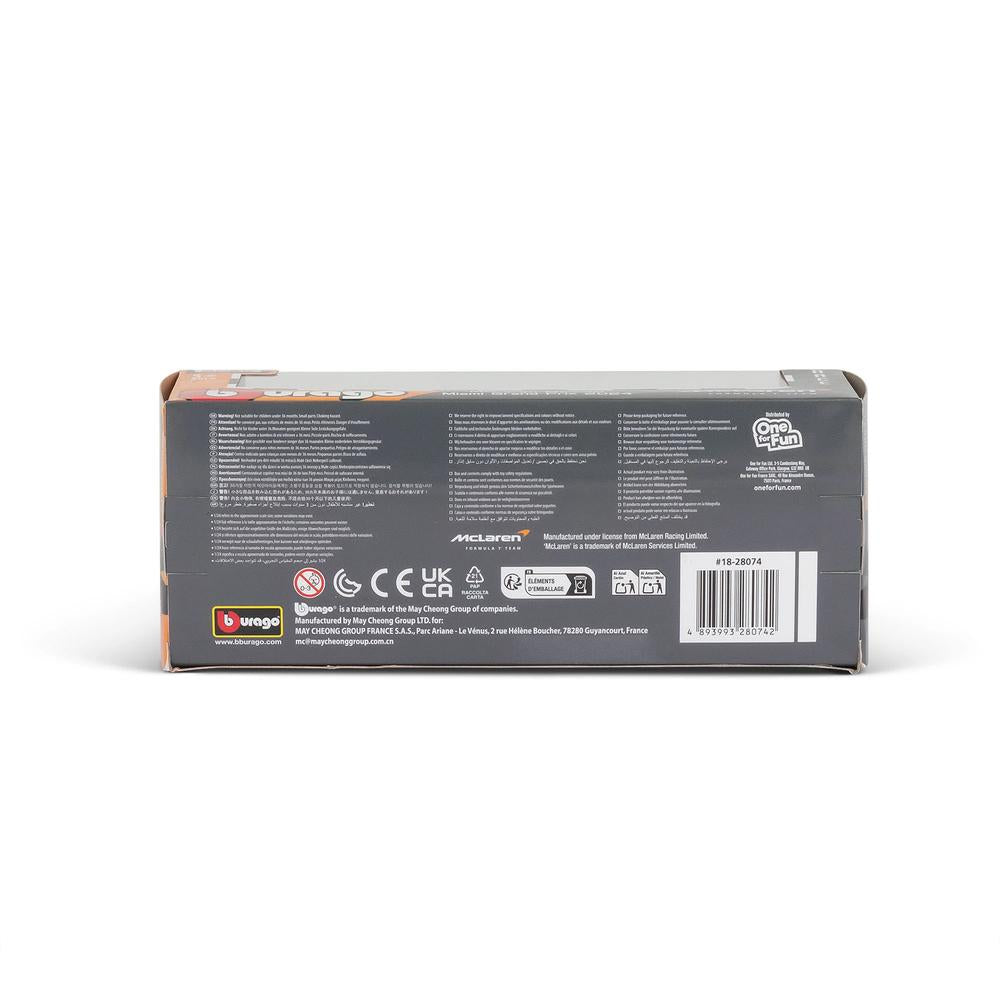 1:24 F1 Mclaren Toy Tyre Changing Racing Car (2024) Norris Playset_6