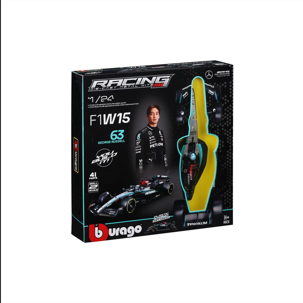 1:24 F1 Mercedes AMG W15 2024 Model Kit Russell_8
