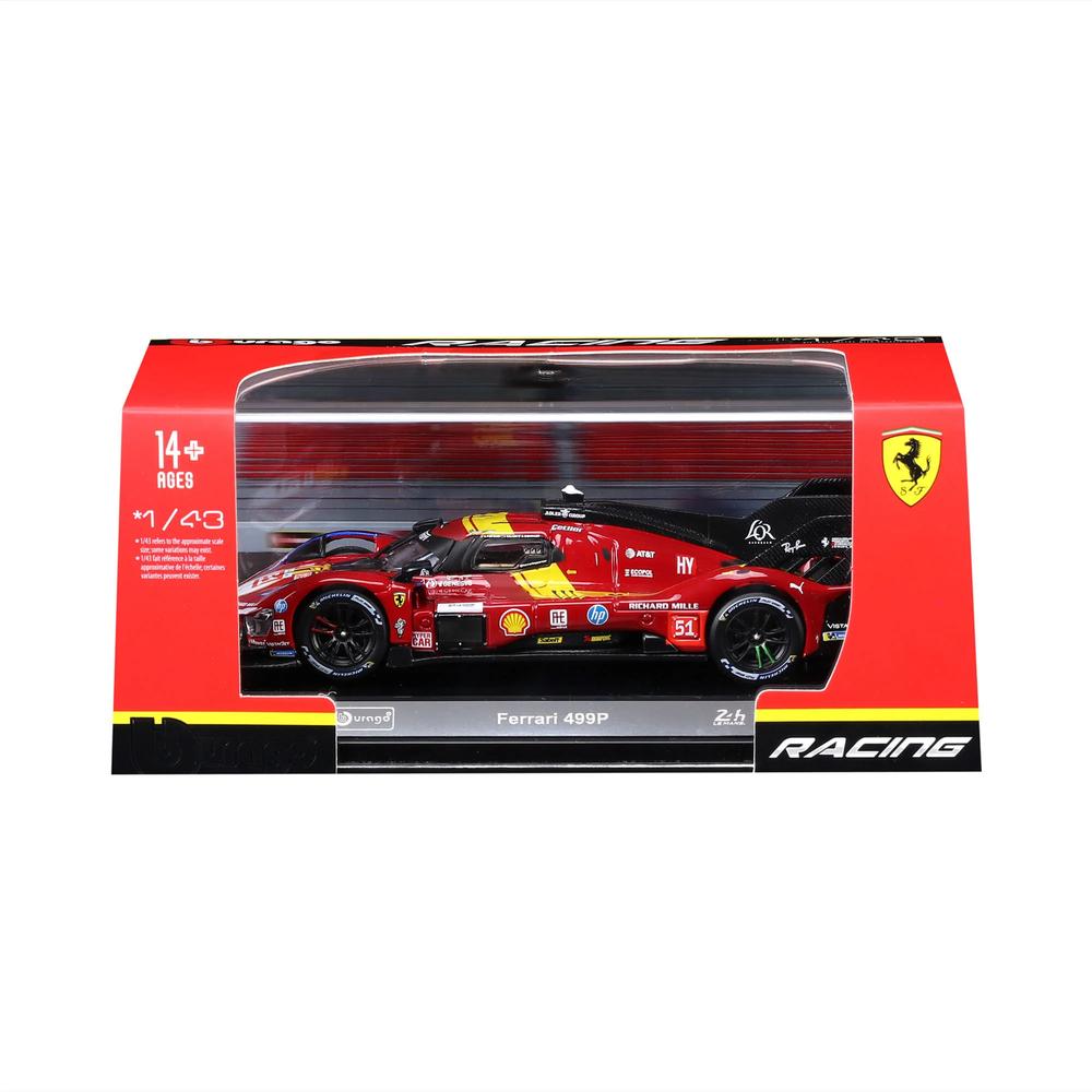 1:43 Ferrari Racing 499P Le Mans Hypercar 2025 AF Corse #51 Hard Case