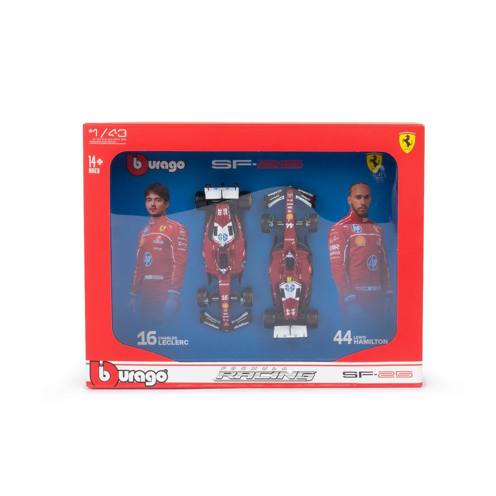 1:43 F1 Ferrari SF-25 2025 Hamilton & Leclerc Team Two Pack