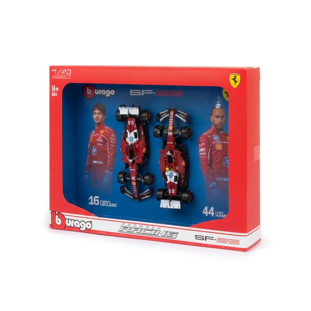 1:43 F1 Ferrari SF-25 2025 Hamilton & Leclerc Team Two Pack_1
