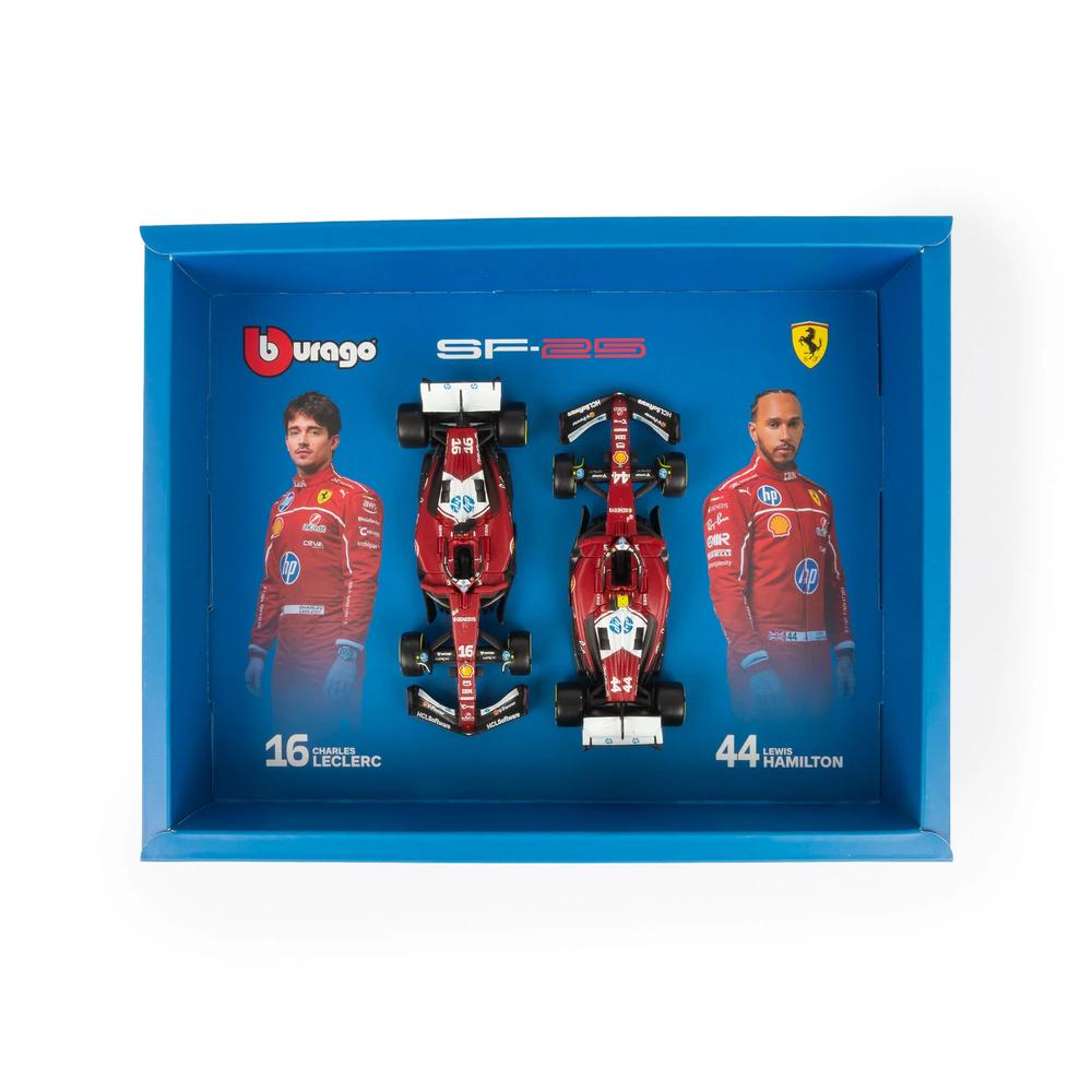 1:43 F1 Ferrari SF-25 2025 Hamilton & Leclerc Team Two Pack_2