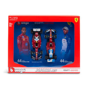 1:43 F1 Ferrari SF-25 2025 Hamilton Driver Two Pack